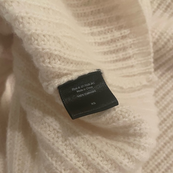 Jenni Kayne Cashmere Fisherman Sweater Ivory XS - Picture 8 of 8